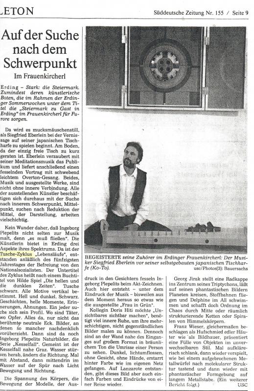 Ulf Schwager Süddeutsche Zeitung Feuilleton 10.05.95 /P2